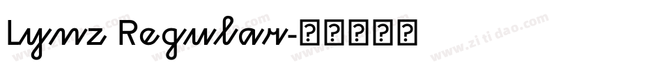 Lynz Regular字体转换